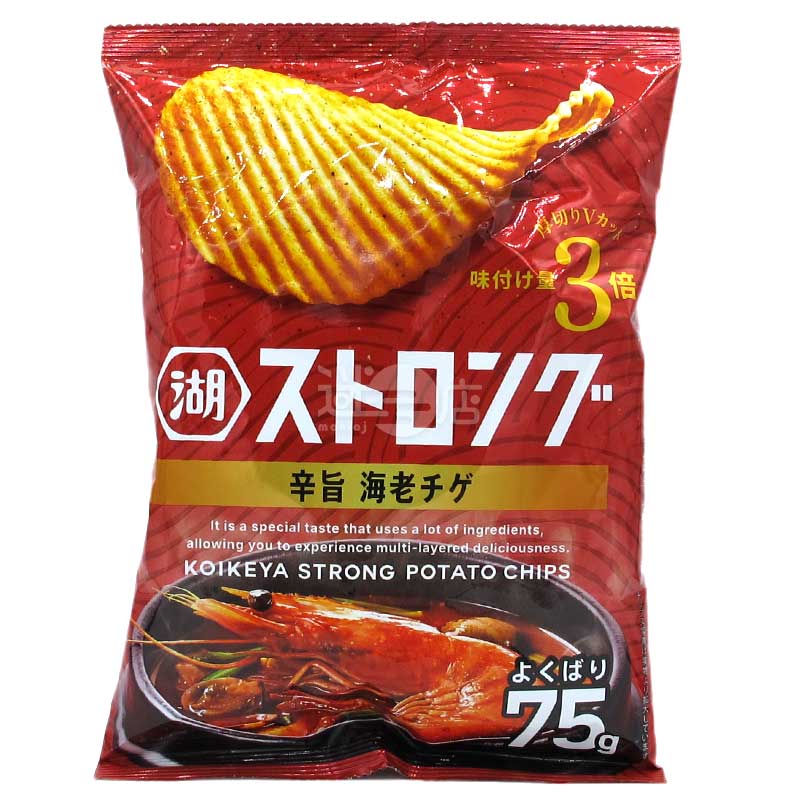 便利店限定 STRONG 辛旨韓式蝦燉湯味厚切波浪薯片