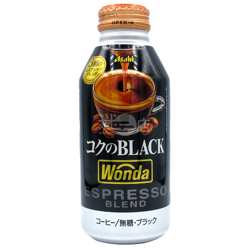 Wonda BLACK EspressoBlend 無糖特濃黑咖啡 400g
