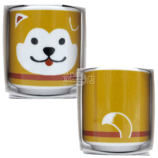 和風可愛小酒杯吉祥植物栽培套裝 茶色忠犬八公 赤松