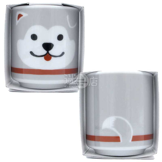 和風可愛小酒杯吉祥植物栽培套裝 灰色忠犬八公 黑松