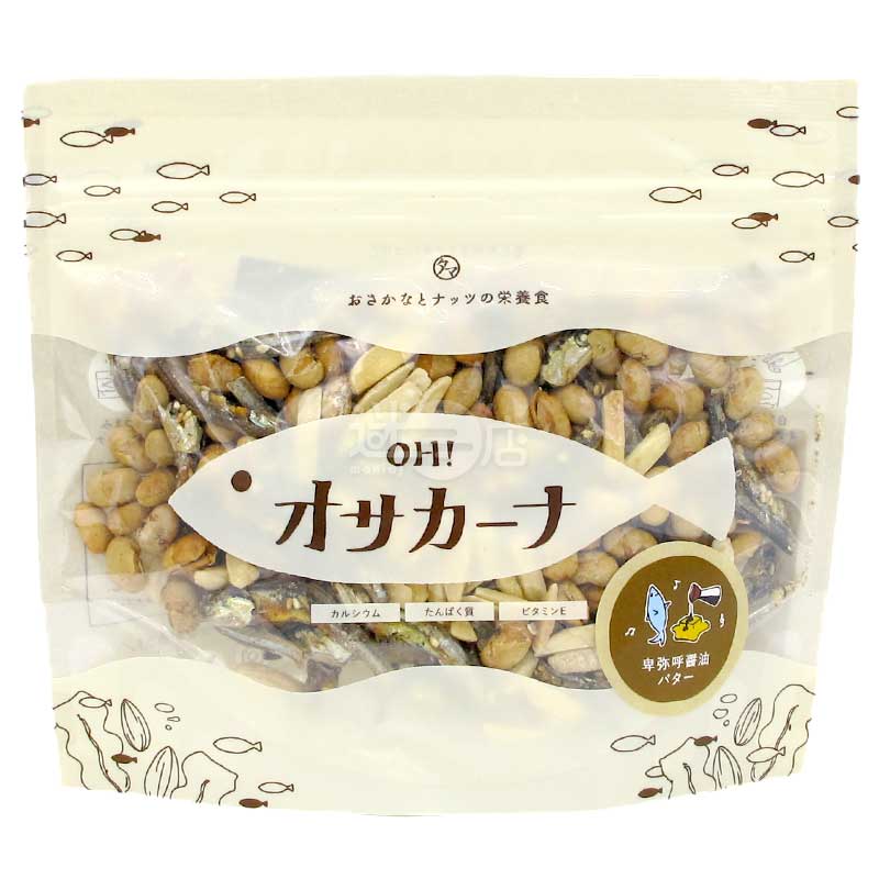 OH!Osakana 補鈣營養小食 卑彌呼醬油牛油味杏仁小魚乾
