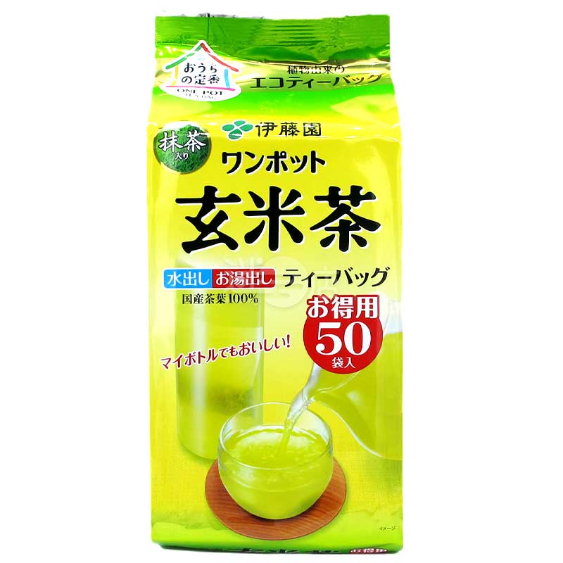 伊藤園 ONE POT 日本抹茶玄米茶環保茶包