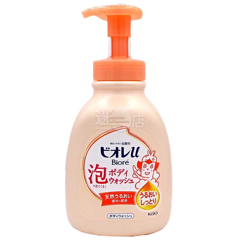 花王碧柔Biore U 溫和親膚保濕滋潤泡泡沐浴露 淡雅花果芳香