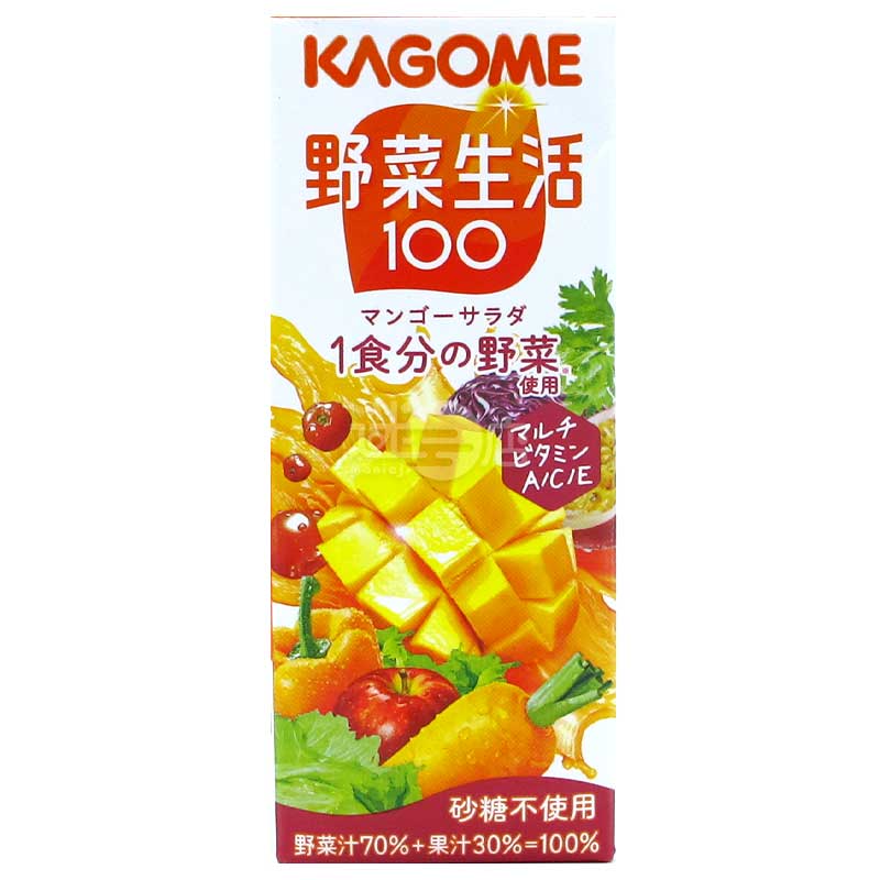 KAGOME Vegetable Juice & Juice Wild Vegetable Life 100 Mango Salad