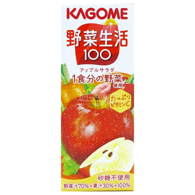 KAGOME Vegetable Juice & Juice Wild Vegetable Life 100 Apple Salad