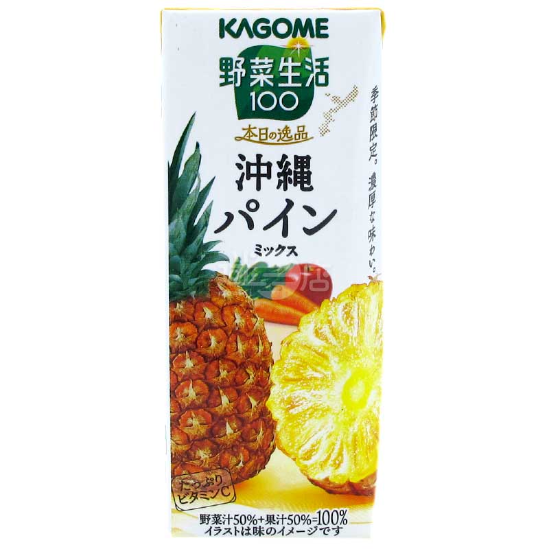 KAGOME蔬菜汁&果汁 本日之逸品 沖繩菠蘿Mix