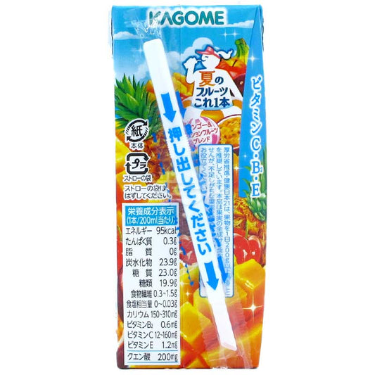 KAGOME果汁 夏之水果 芒果&熱情果混合
