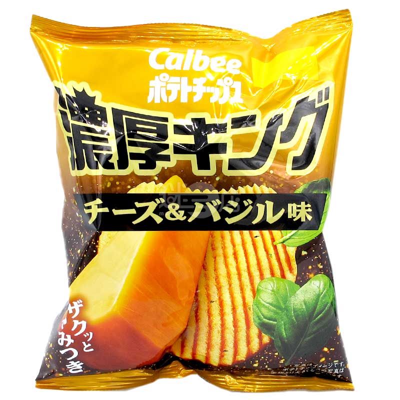 KING's Addictive Cheese Basil Flavored Wavy Potato Chips