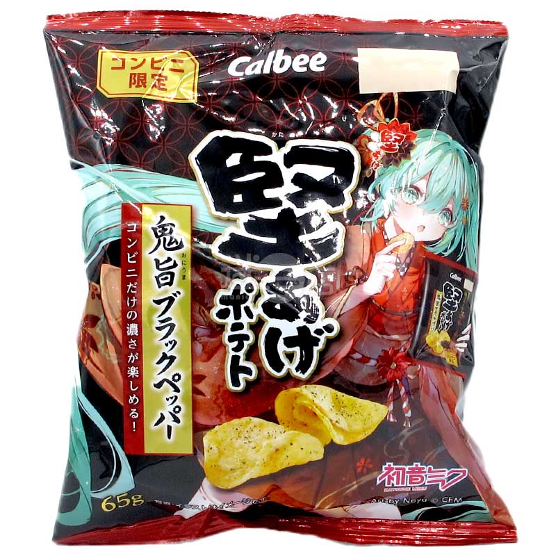 Convenience store limited Hatsune Miku Black Pepper Flavor Hard Potato Chips