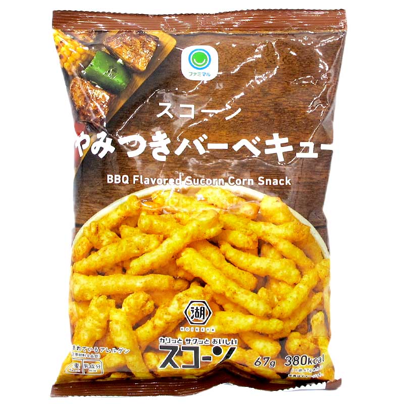 便利店限定 令人上癮的燒烤味粟米脆條