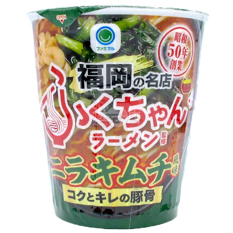 便利店限定 福岡名店Fukuchan監修 韭菜泡菜風味濃厚豚骨拉麵