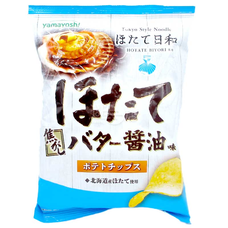 コンビニ限定 ホタテ日和監修 焦がしバター醤油ホタテ味ポテトチップス