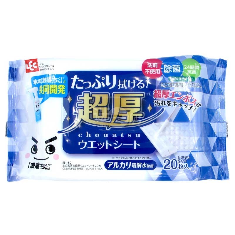 LEC激落君超厚濕紙巾 免清潔劑 殺菌除臭20片裝