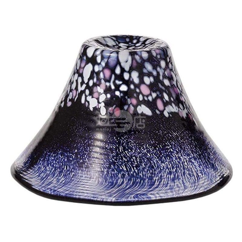 Sakura Fuji Japanese handmade glass lucky wine cup (Yozakura)