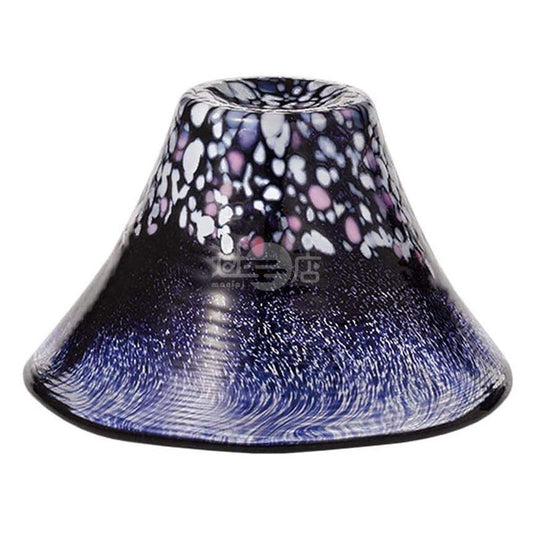 Sakura Fuji Japanese handmade glass lucky wine cup (Yozakura)