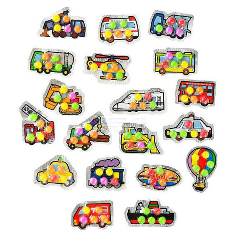 Transportation sugar-coated chocolate beans