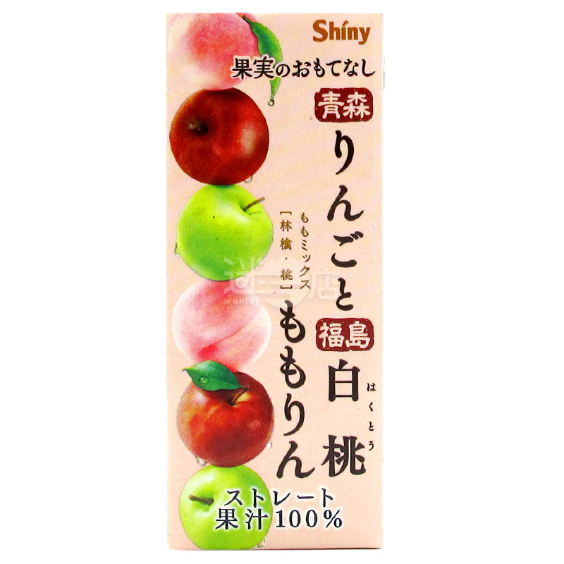 Shiny 青森りんご福島白桃100%ジュース 200ml紙パック – 迷日店 maniaj.com