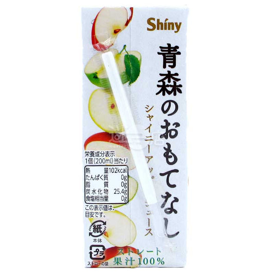 Shiny Aomori Apple 100% Juice 200ml Paper Pack