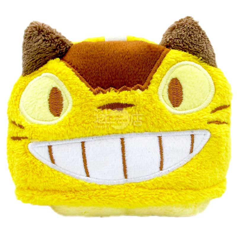 となりのトトロ ネコバス ストラップ付き収納式タオルハンカチ