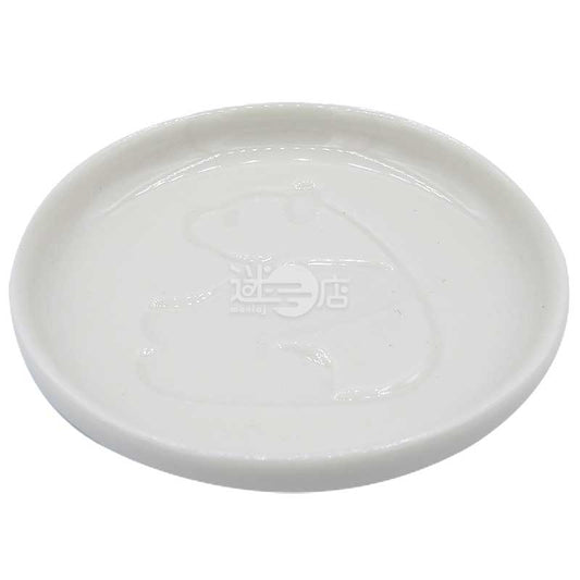 可愛熊貓醬油碟 白色 坐著的熊貓