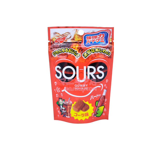 Strong elastic SOURS cola flavor gummies
