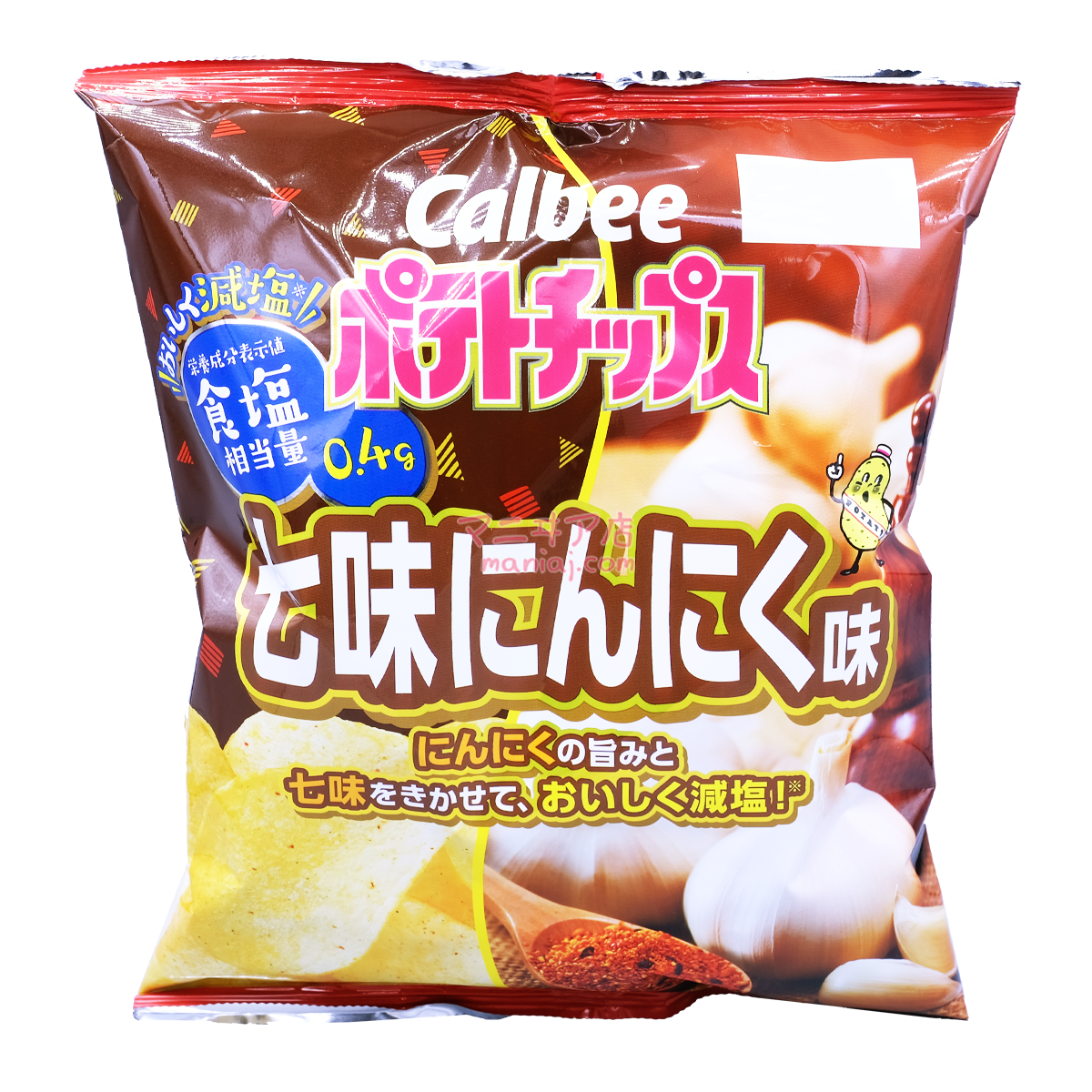 セブンフレーバーガーリック風味減塩ポテトチップス