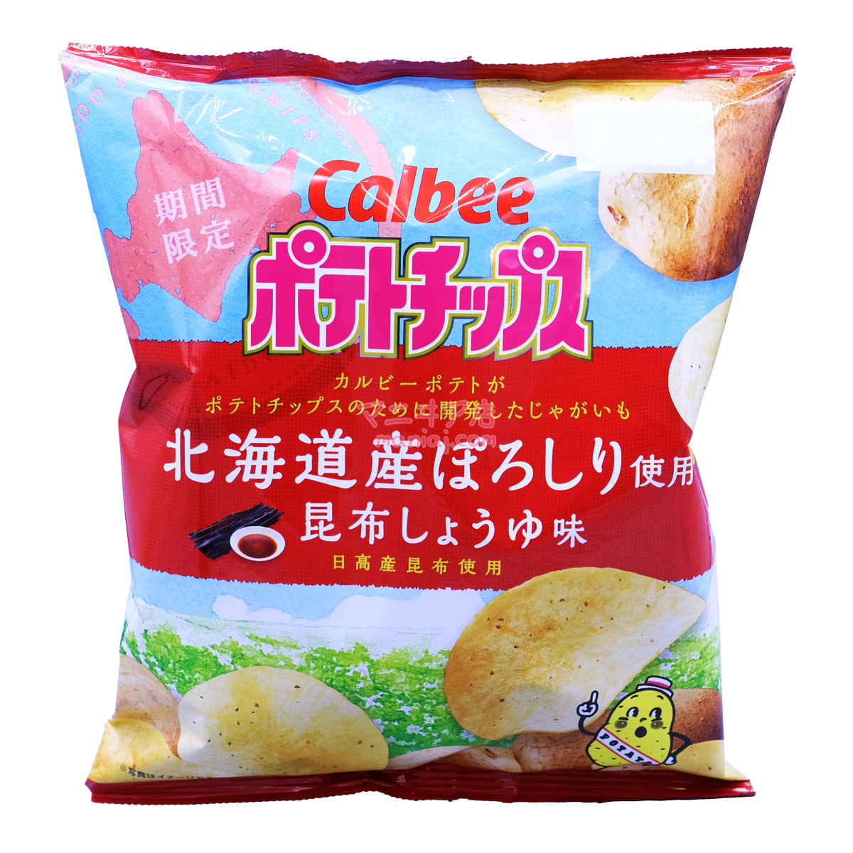 昆布醤油味ポテトチップス