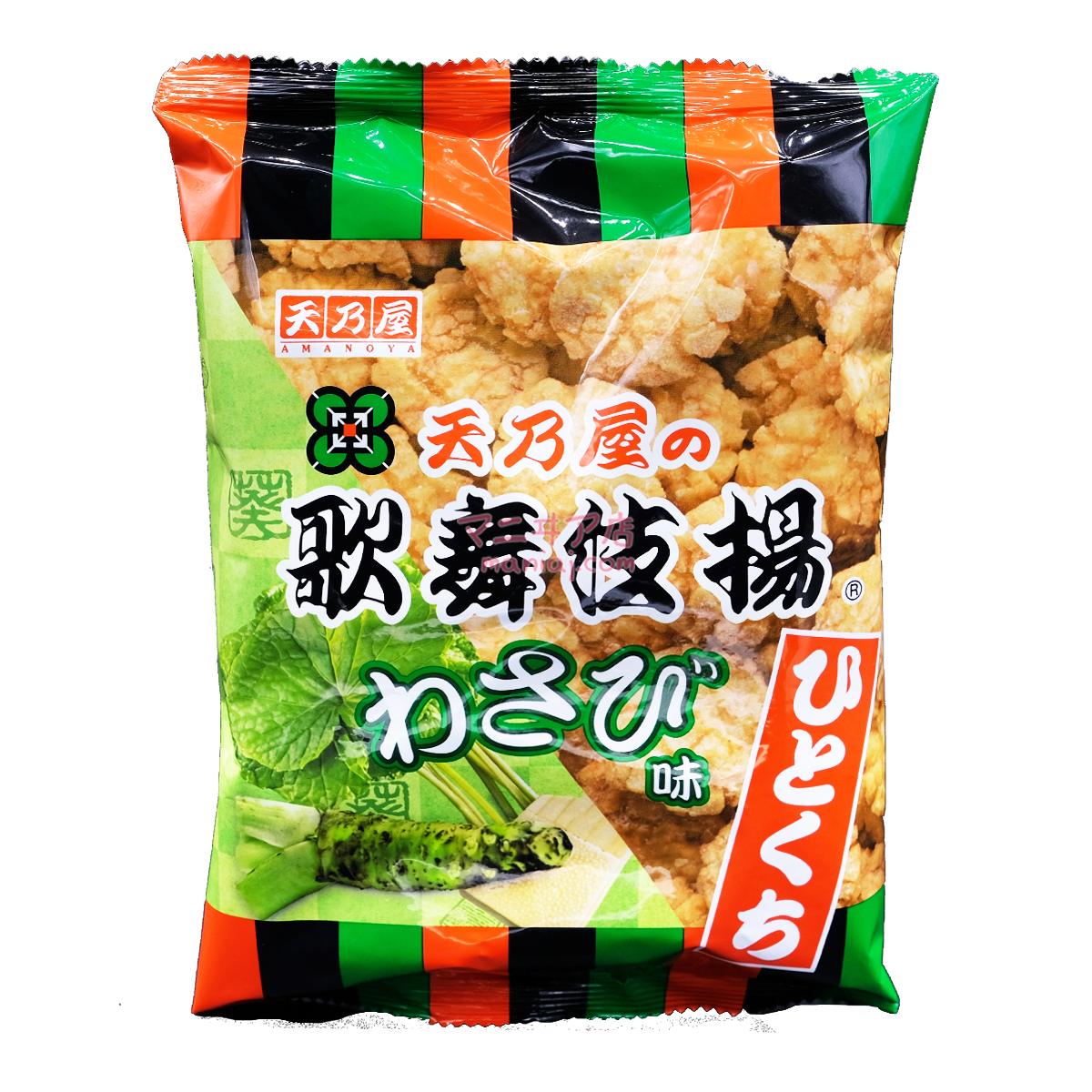 一口歌舞伎揚山葵味小食