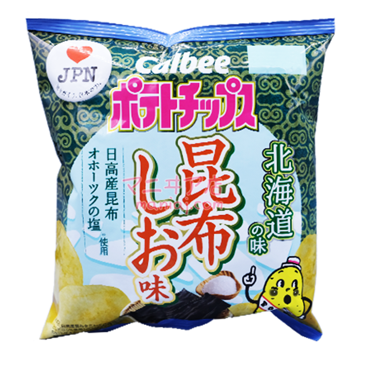 昆布塩ポテトチップス