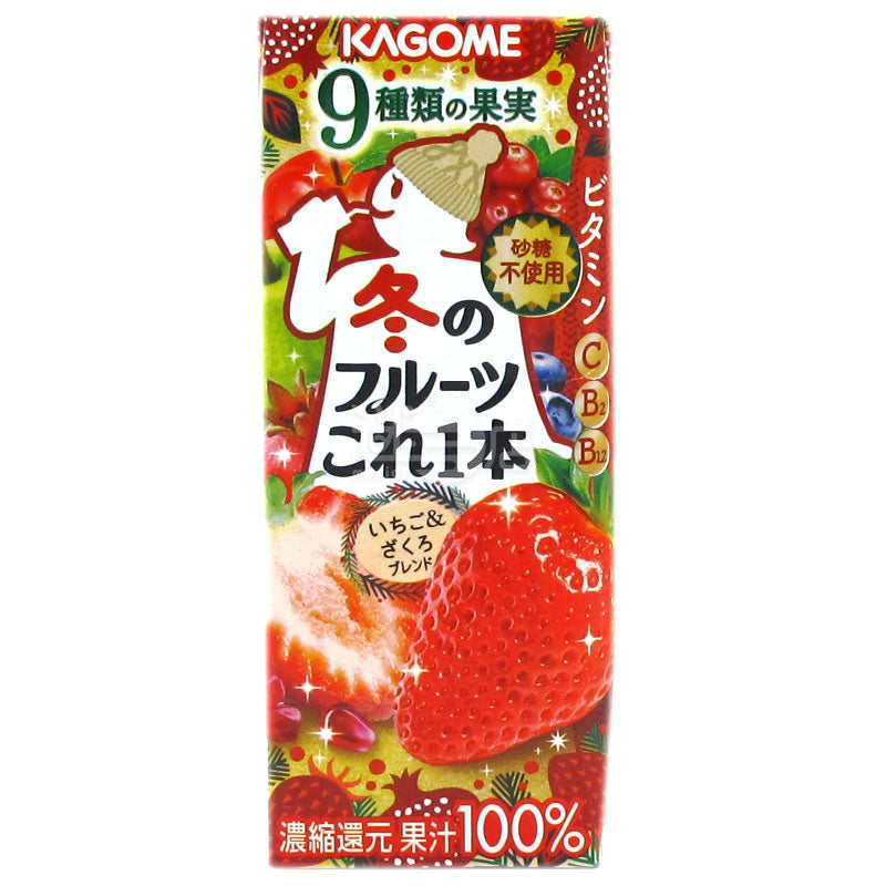 KAGOME Juice Winter Fruit Strawberry and Pomegranate Blend