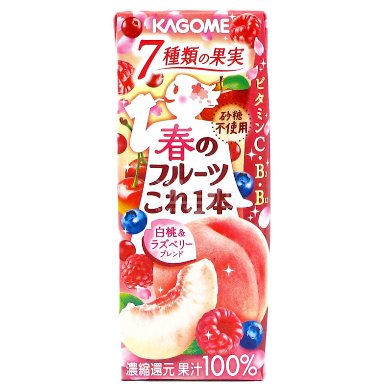 KAGOME Juice Spring Fruit White Peach and Raspberry Blend
