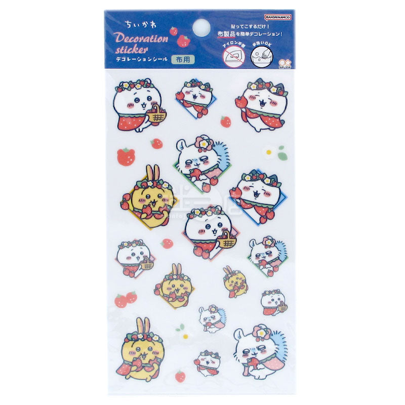 草莓斗篷 Chiikawa 布料用裝飾貼紙