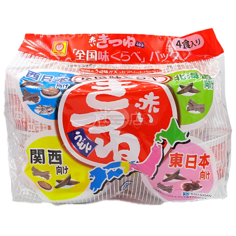 Red Fried Tofu Skin Udon All-Japan Taste Comparison Set