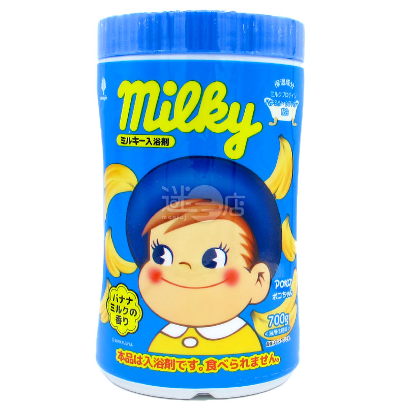 不二家ミルキー ポコちゃん 日本製缶入り保湿入浴剤 バナナミルクの