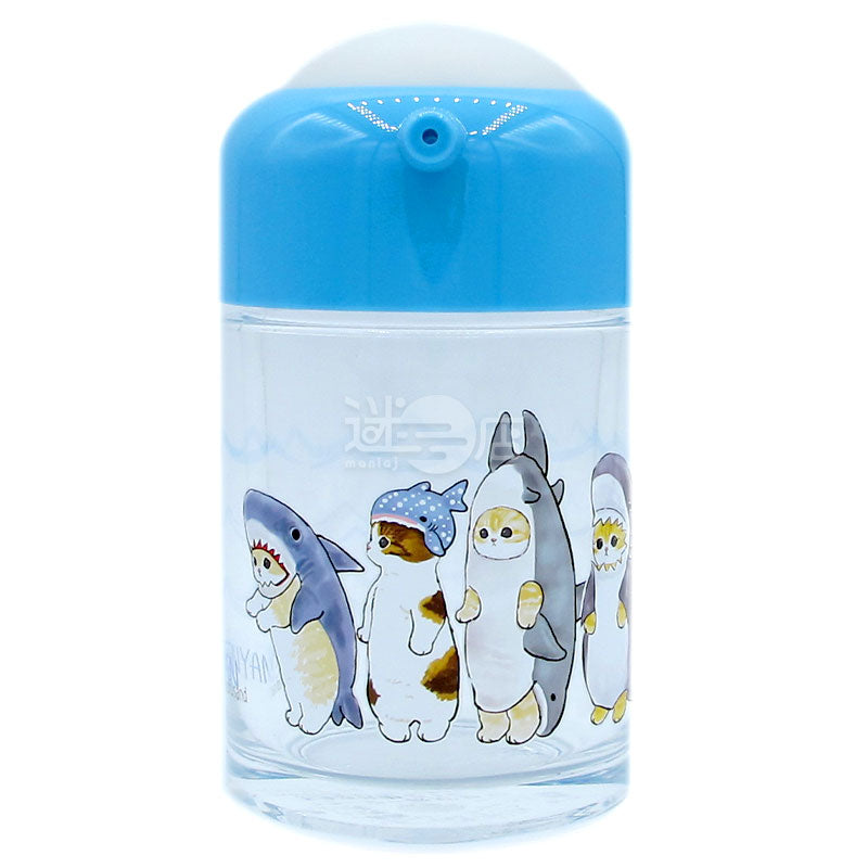 mofusand Shark Cat Japan-made one-touch transparent leak-proof seasoning container