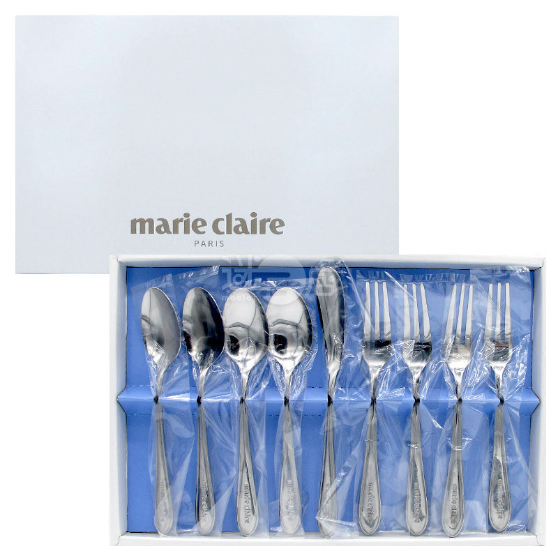 marie claire simple and elegant Japanese stainless steel tableware set (9 pieces of tableware)