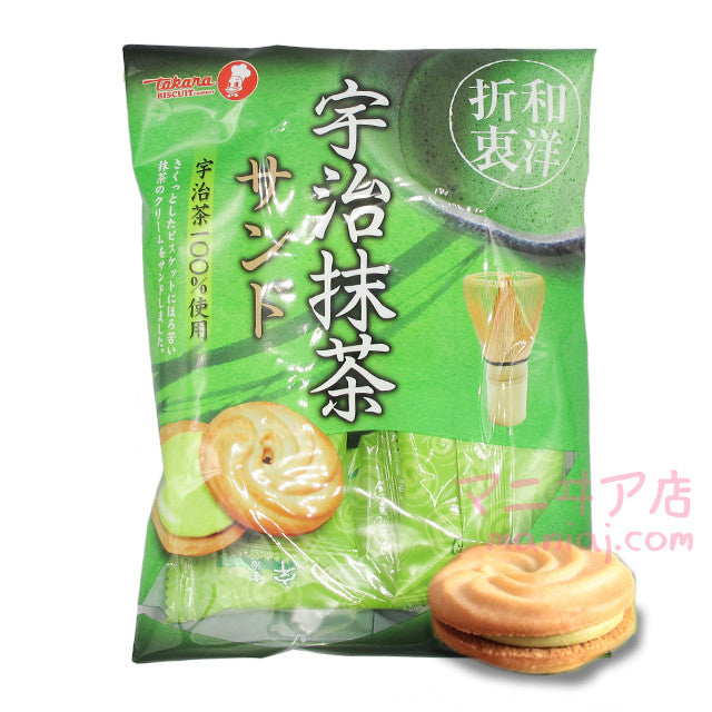 宇治抹茶サンドクッキー*