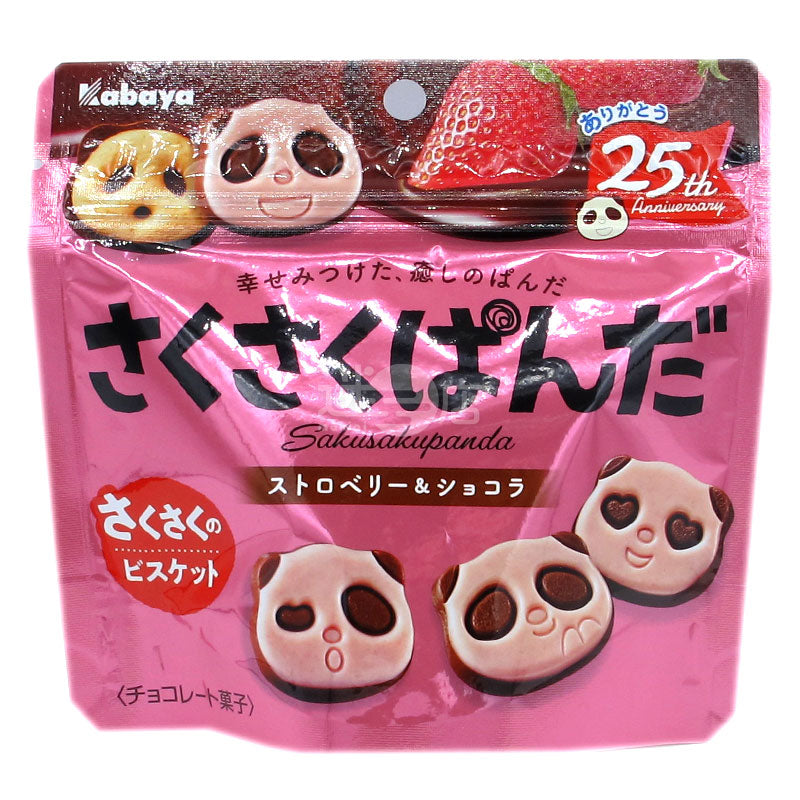 脆脆熊貓餅 士多啤梨味