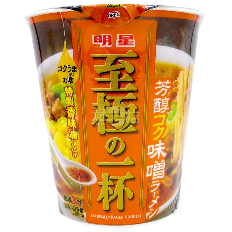 One cup of mellow miso ramen