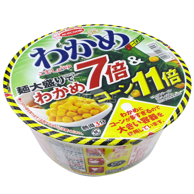 7 times wakame x 11 times corn sesame soy sauce ramen