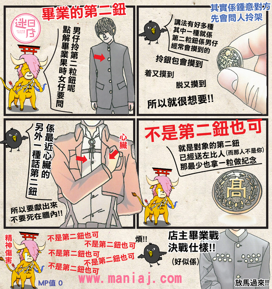 【迷日漫畫 – 第二粒鈕💖】