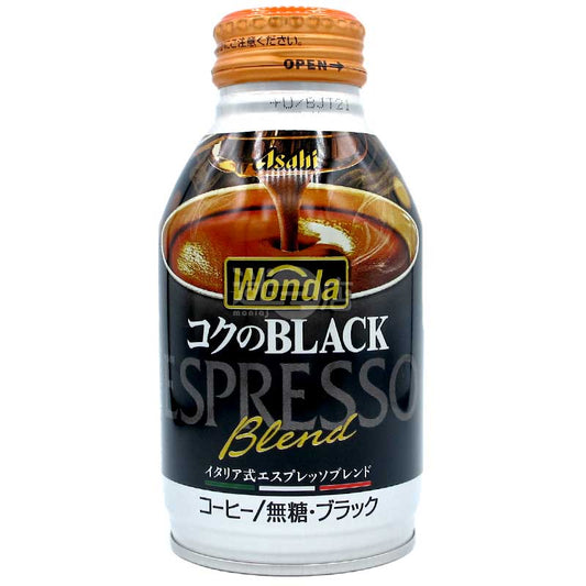 Wonda BLACK EspressoBlend 無糖特濃黑咖啡 285g