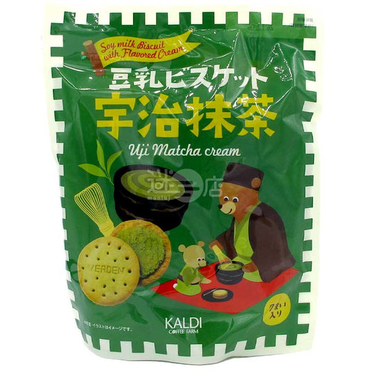 KALDI 醇厚豆漿忌廉夾心餅 宇治抹茶味