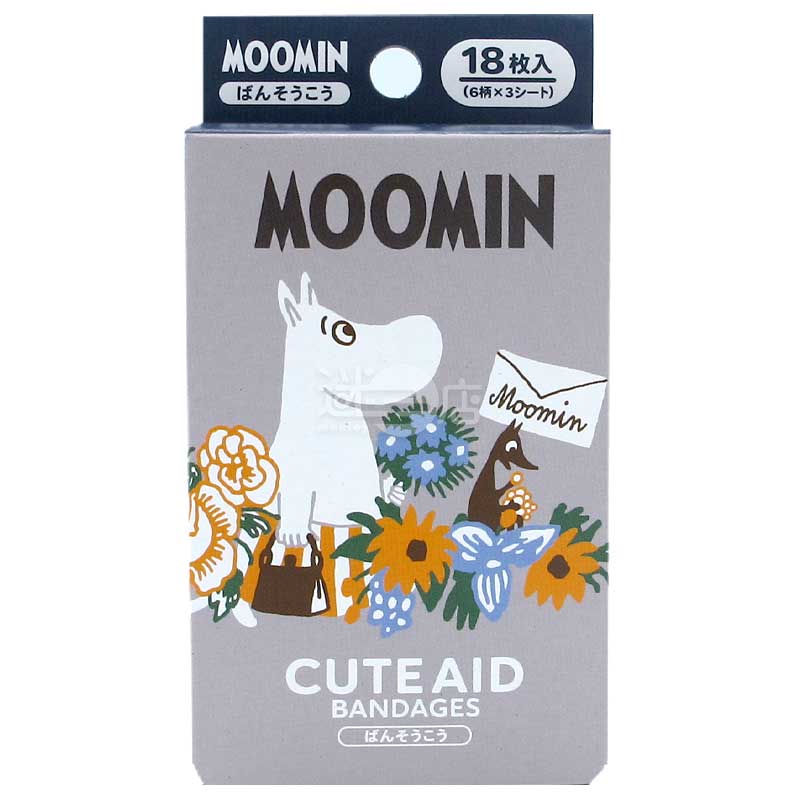 CUTE AID MOOMIN姆明 日本製急救膠布6款 18片裝