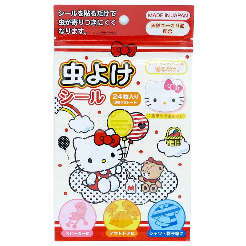 可愛公仔圖案天然尤加利精油驅蟲貼 日本製 K款