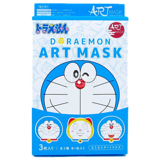 Art Mask 多啦A夢大頭柚子香味保濕面膜 3片裝