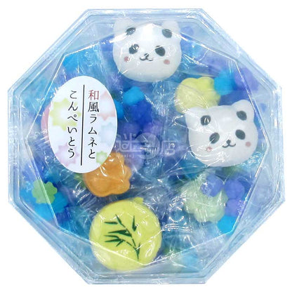 京都和風波子汽水糖&金平糖 可愛熊貓款