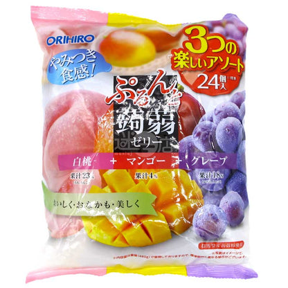 上癮口感蒟蒻啫喱 白桃+芒果+葡萄味 大包裝