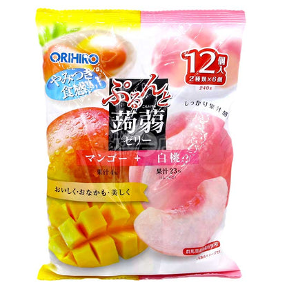 濃濃果汁感蒟蒻啫喱 芒果+白桃味