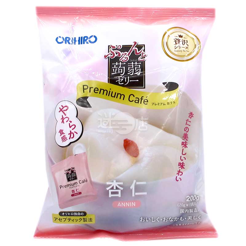 Premium Cafe 柔軟口感蒟蒻啫喱 杏仁味